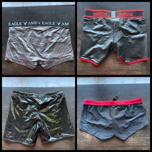 Sexy Lot of 4 Men’s Boxer Briefs/XL - WildmanT, American Eagle, Maskulo/Outtex - Picture 2 of 8